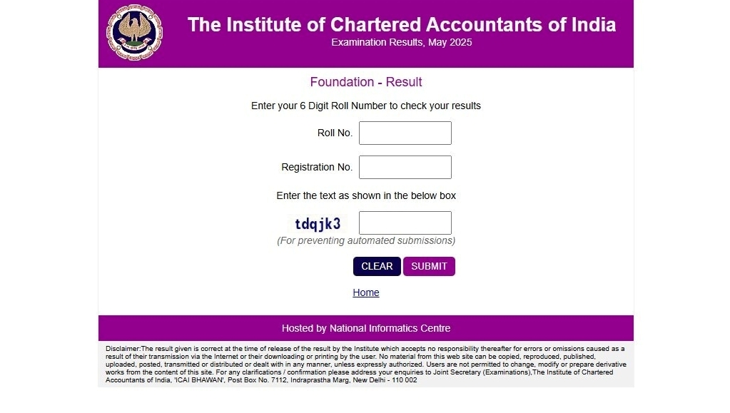 ICAI CA Inter Result 2025